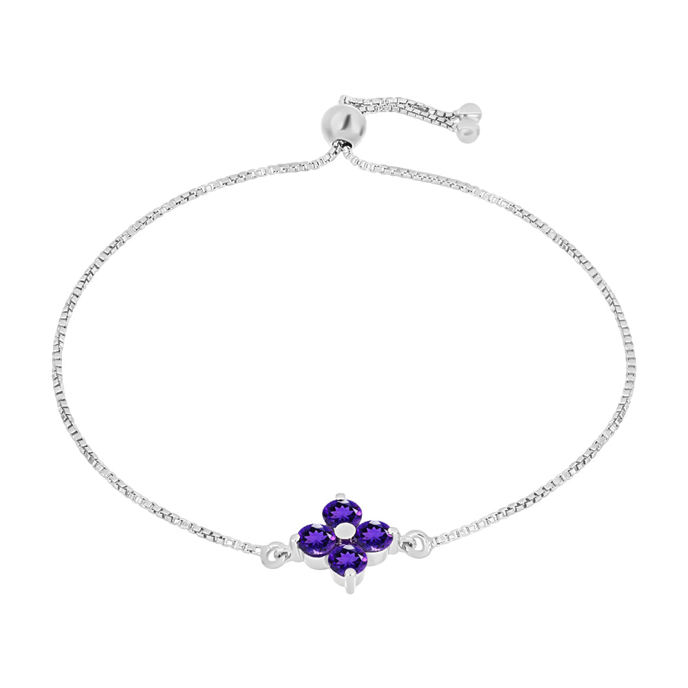 Pulseira de Prata com Ametista de Marrocos  Contraste: Cabeca de Veado (800) 1 