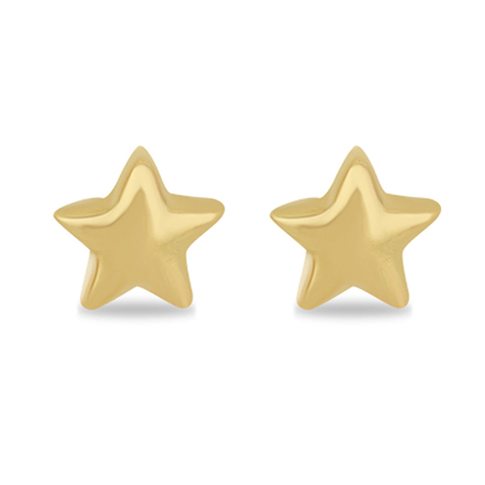 Brincos de Prata com Banho de Ouro