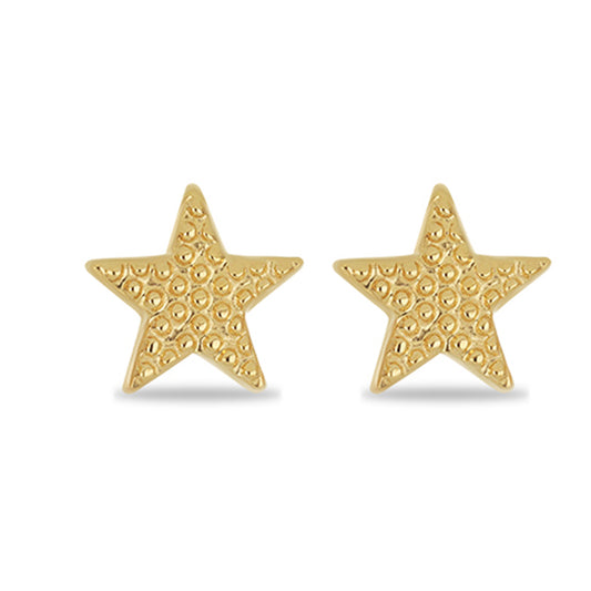 Brincos de Prata com Banho de Ouro