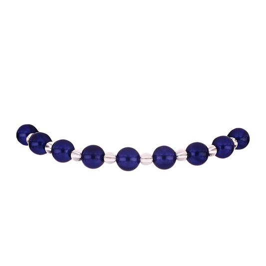 Pulseira de Prata com Banho de Ouro com Pérola Preta de Água Doce