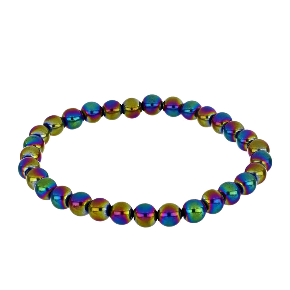 Conjunto com Quartzo Hematita Verde Místico ( Colar+Pulseira )