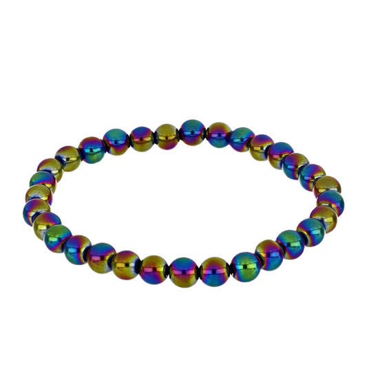 Conjunto com Quartzo Hematita Verde Místico ( Colar+Pulseira )