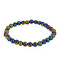 Conjunto com Quartzo Hematita Verde Místico ( Colar+Pulseira )