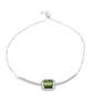 Pulseira de Prata com Olho de Gato Verde de Antananarivo e Topázio Branco  Contraste: Cabeca de Veado (800)