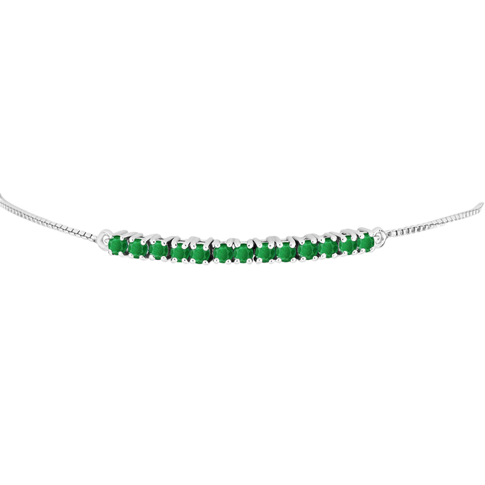 Pulseira de Prata com Esmeralda da Zambézia  Contraste: Cabeca de Veado (800) 2 