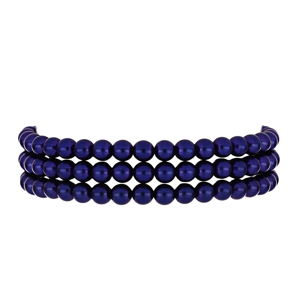 Pulseira de Prata com Banho de Ouro com Pérola Preta de Água Doce 1 