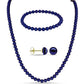 Conjunto com Pérola Preta de Água Doce ( Colar+Brincos+Pulseira )