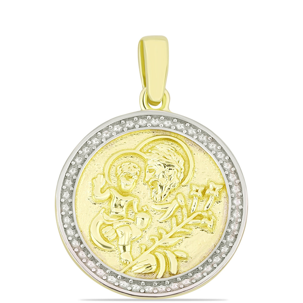 Pendente de Prata com Banho de Ouro 1 