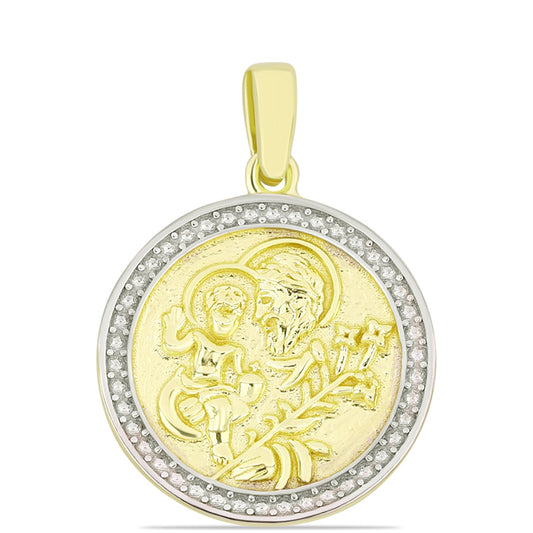 Pendente de Prata com Banho de Ouro
