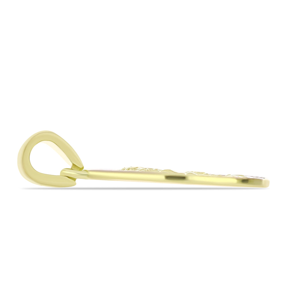 Pendente de Prata com Banho de Ouro 2 