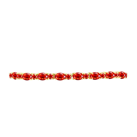 Pulseira de Prata com Banho de Ouro com Opala Fogo de Lega Dembi  Contraste: Cabeca de Veado (800)