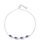 Pulseira de Prata com Tanzanite AAA e Diamante Branco  Contraste: Cabeca de Veado (800)