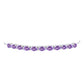 Pulseira de Prata com Ametista Rosa de França  Contraste: Cabeca de Veado (800)