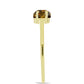 Anel de Prata com Banho de Ouro com Quartzo Cognac