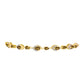 Pulseira de Prata com Banho de Ouro com Quartzo Cognac e Topázio Branco  Contraste: Cabeca de Veado (800)