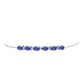 Pulseira de Prata com Tanzanite AAA e Diamante Branco  Contraste: Cabeca de Veado (800)