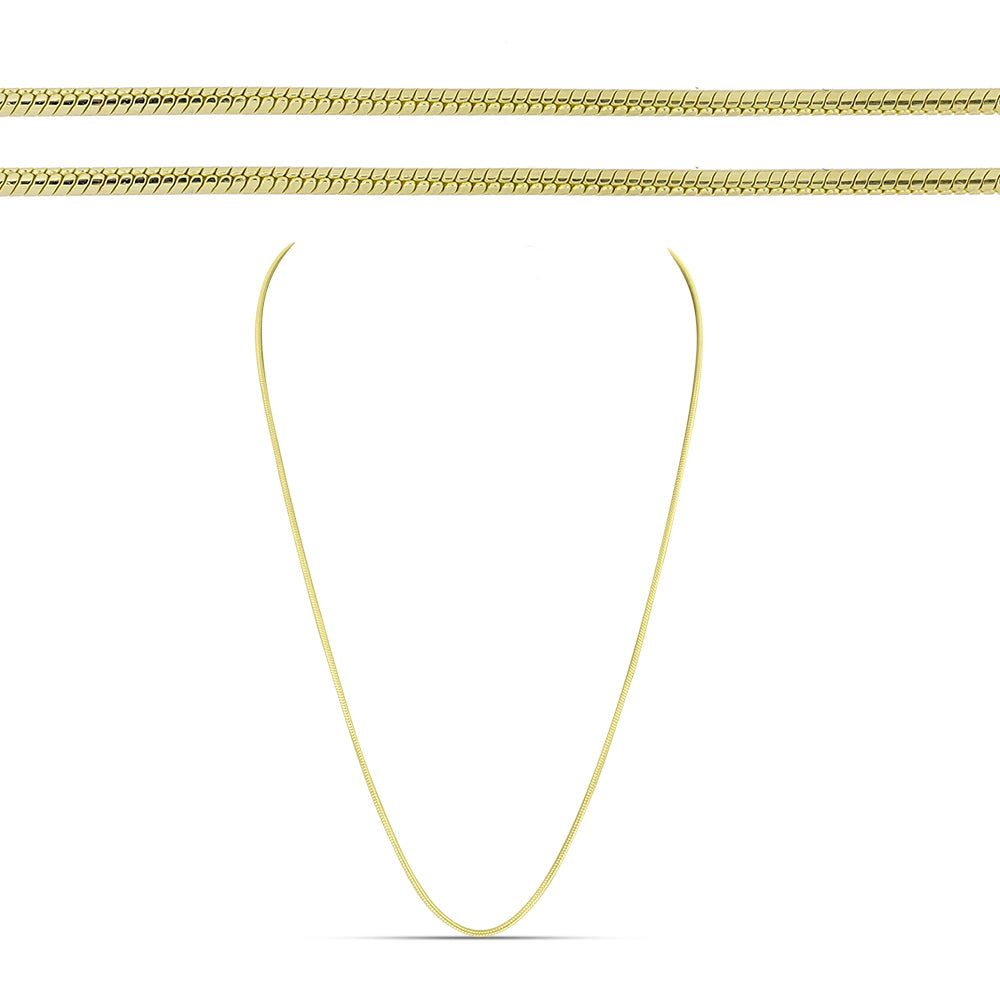 Corrente de Prata com Banho de Ouro  Contraste: Cabeca de Veado (800) 1 