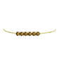 Pulseira de Prata com Banho de Ouro com Quartzo Cognac  Contraste: Cabeca de Veado (800)
