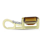 Pendente de Prata com Banho de Ouro com Quartzo Cognac e Topázio Branco