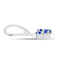 Pendente de Prata com Safira Azul Australiana e Topázio Branco