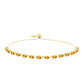 Pulseira de Prata com Banho de Ouro com Citrino Dourado do Rio Grande  Contraste: Cabeca de Veado (800)