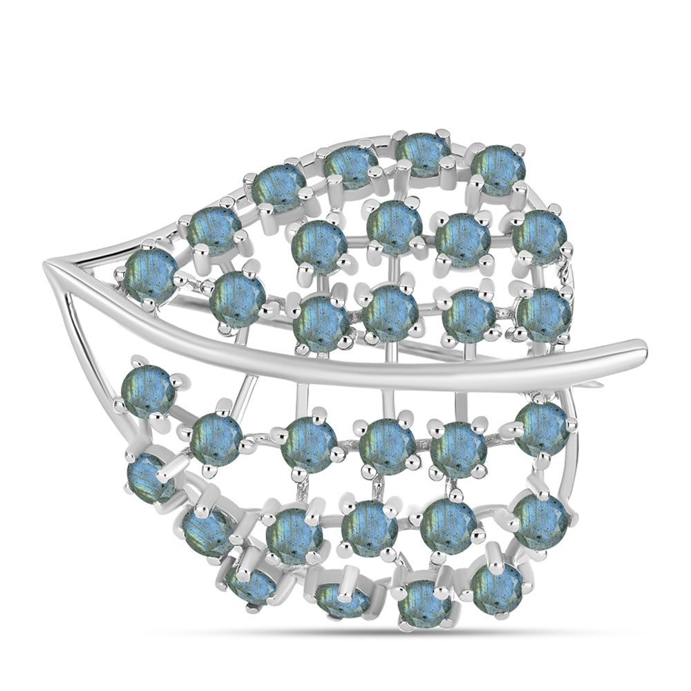 Alfinete de Prata com Labradorite  Contraste: Cabeca de Veado (800) 1 