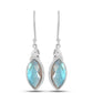 Brincos de Prata com Labradorite