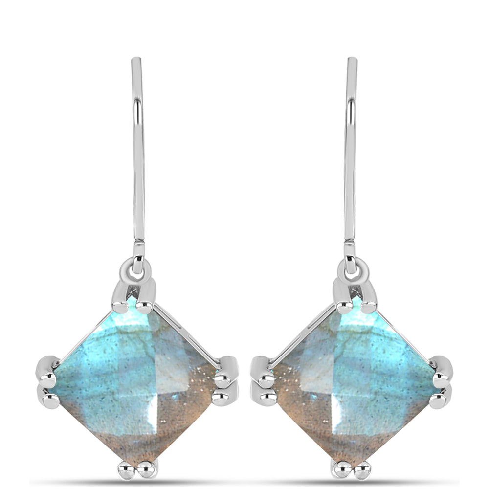 Brincos de Prata com Labradorite 1 