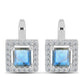 Brincos de Prata com Labradorite e Topázio Branco