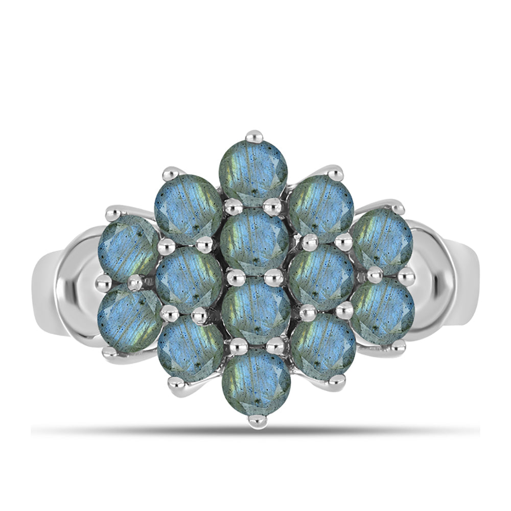 Anel de Prata com Labradorite  Contraste: Cabeca de Veado (800) 1 