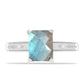 Anel de Prata com Labradorite