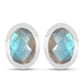 Brincos de Prata com Labradorite