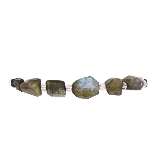 Pulseira de Prata com Labradorite