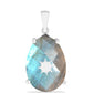 Pendente de Prata com Labradorite  Contraste: Cabeca de Veado (800)