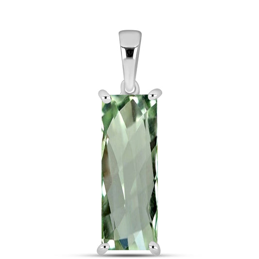 Pendente de Prata com Ametista Verde