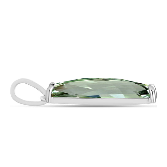 Pendente de Prata com Ametista Verde