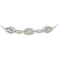 Pulseira de Prata com Ametista Verde e Topázio Branco  Contraste: Cabeca de Veado (800)