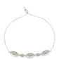Pulseira de Prata com Ametista Verde e Topázio Branco  Contraste: Cabeca de Veado (800)