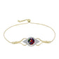 Pulseira de Prata com Banho de Ouro com Opala Preta de Lega Dembi da Etiópia e Topázio Branco  Contraste: Cabeca de Veado (800)