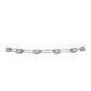 Pulseira de Prata com Ametista Verde  Contraste: Cabeca de Veado (800)
