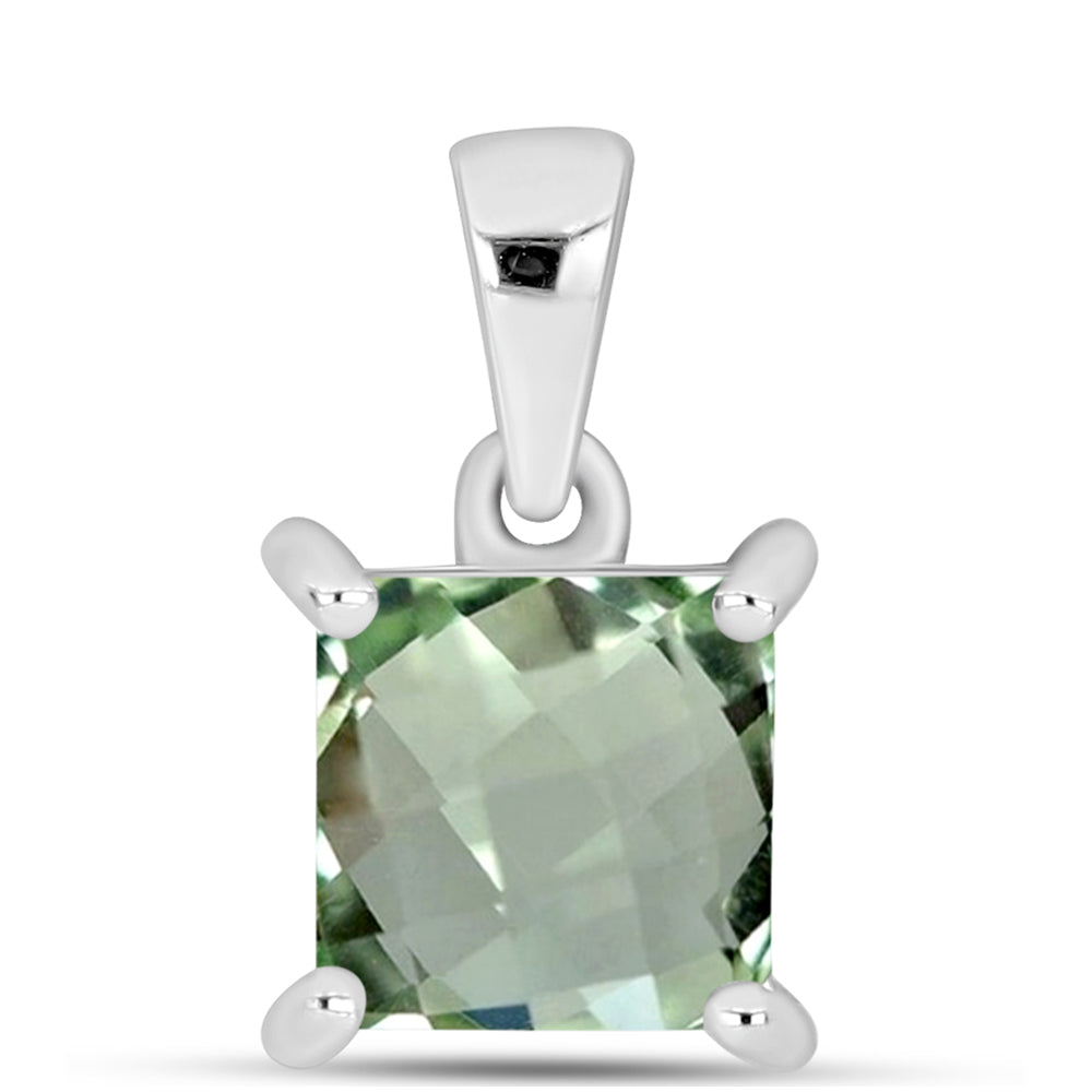 Pendente de Prata com Ametista Verde 1 
