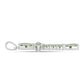 Cruz Pendente de Prata com Ametista Verde