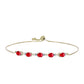 Pulseira de Prata com Banho de Ouro com Ágata Vermelha e Topázio Branco  Contraste: Cabeca de Veado (800)