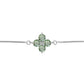 Pulseira de Prata com Ametista Verde