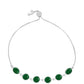 Pulseira de Prata com Calcedônia Verde