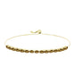 Pulseira de Prata com Banho de Ouro com Quartzo Cognac  Contraste: Cabeca de Veado (800)
