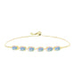 Pulseira de Prata com Banho de Ouro com Opala Welo