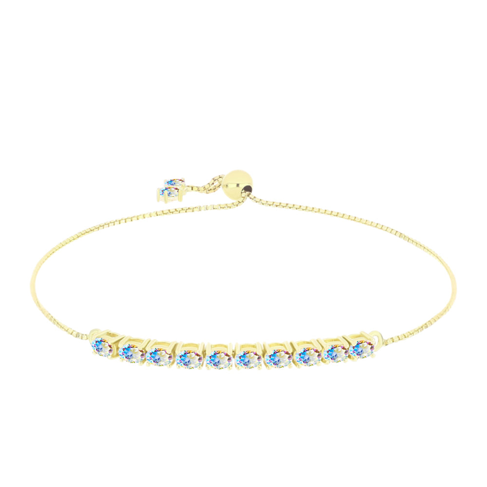 Pulseira de Prata com Banho de Ouro com Moissanite efeito gelo  Contraste: Cabeca de Veado (800) 1 