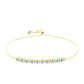 Pulseira de Prata com Banho de Ouro com Moissanite efeito gelo  Contraste: Cabeca de Veado (800)