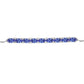 Pulseira de Prata com Tanzanite  Contraste: Cabeca de Veado (800)